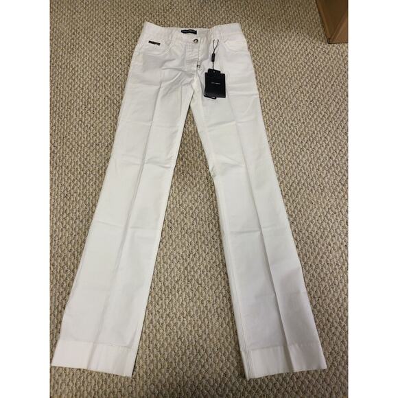 dolce gabbana womens size 40 white jeans / Pants